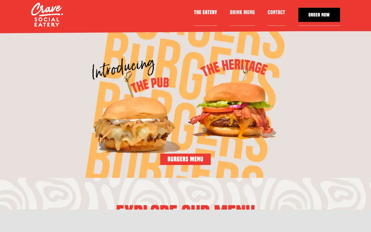 Screenshot of Crave Social Eatery — Restaurant